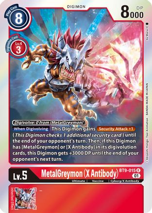 MetalGreymon (X Antibody) (BT9-015) - X Record Foil
