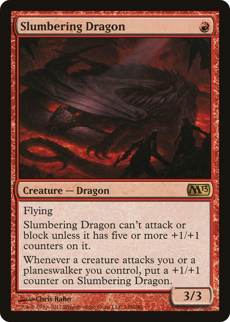 Slumbering Dragon (M13-148)  Foil - Magic 2013