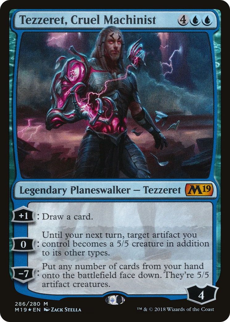 Tezzeret, Cruel Machinist (M19-286)  Foil - Core Set 2019