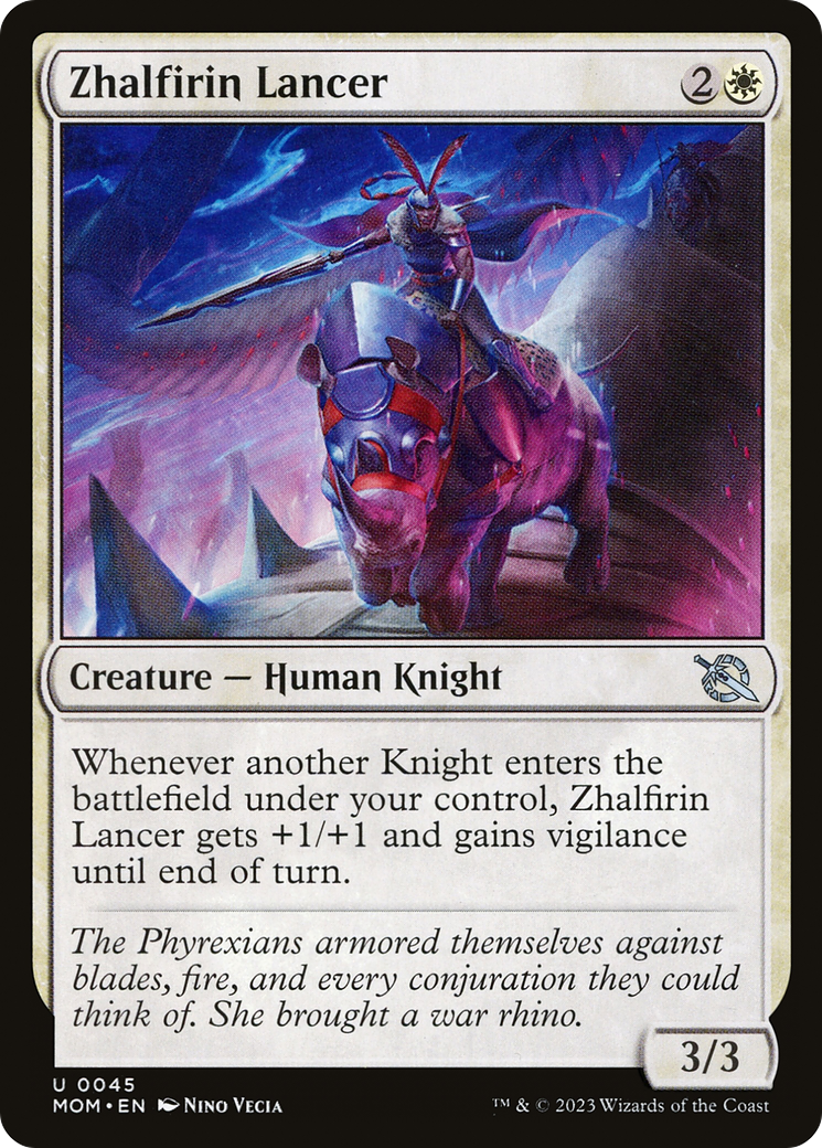 Zhalfirin Lancer (MOM-045)  Foil - March of the Machine