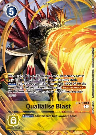 Qualialise Blast (Summer 2022 Dash Pack) (BT7-100) - Next Adventure Foil