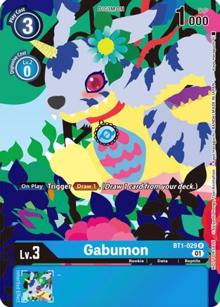 Gabumon - BT1-029 (Tamer's Card Set 2 Floral Fun) (BT1-029) - Release Special Booster 1.0