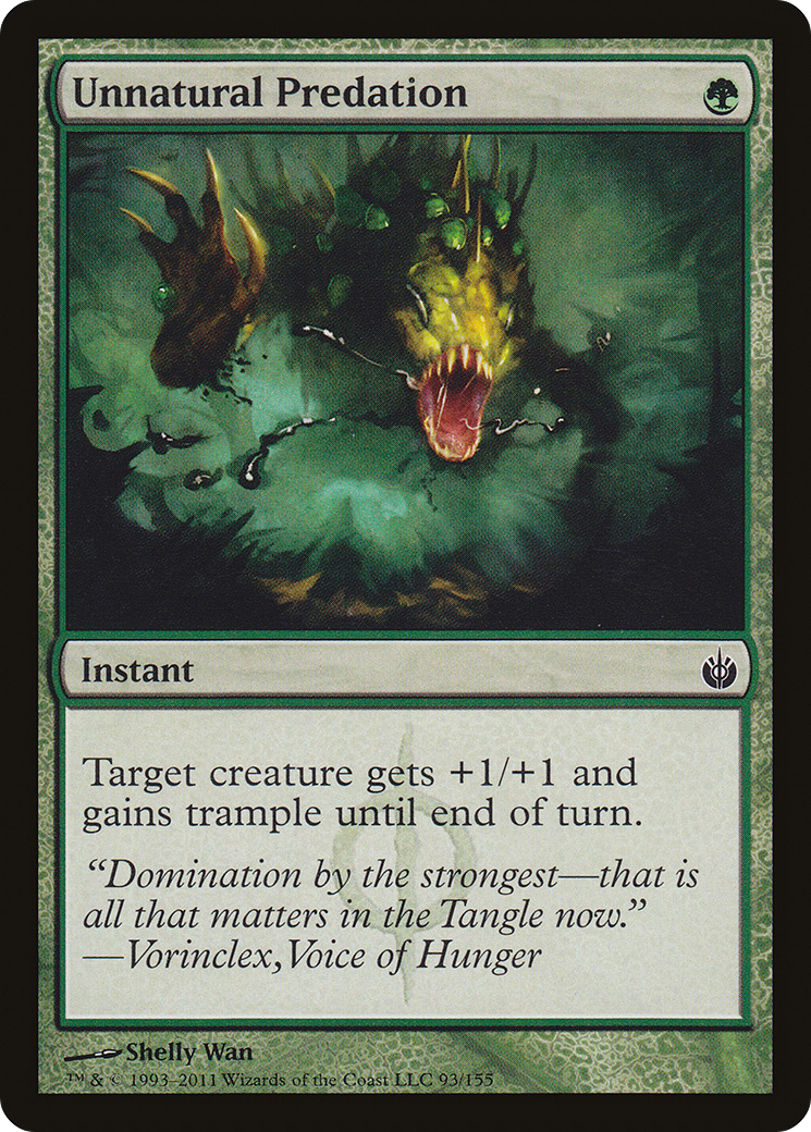 Unnatural Predation (MBS-093)  Foil - Mirrodin Besieged
