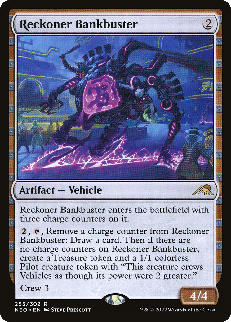 Reckoner Bankbuster (NEO-255)  Foil - Kamigawa: Neon Dynasty