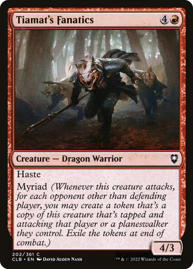 Tiamat's Fanatics (CLB-202) - Commander Legends: Battle for Baldur's Gate Foil