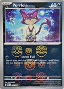 Purrloin (Master Ball Pattern) 055/086  - Holofoil SV White Flare - Common