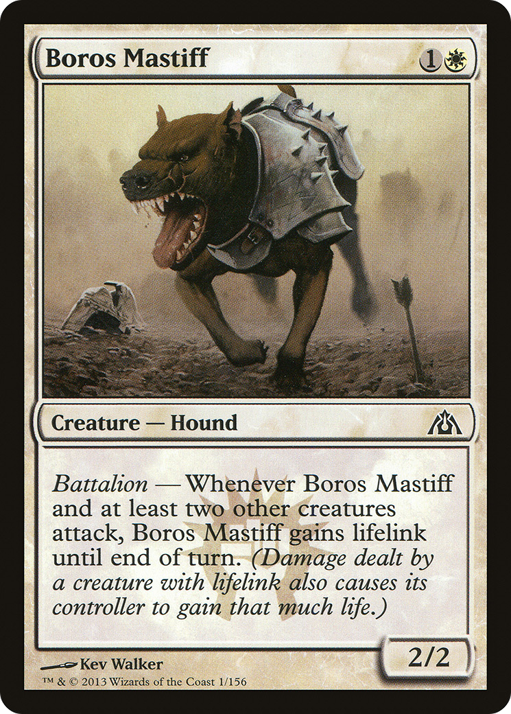 Boros Mastiff (DGM-001)  Foil - Dragon's Maze