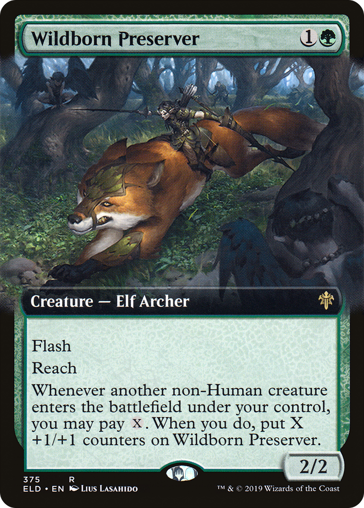 Wildborn Preserver (Extended Art) (ELD-375)  - Throne of Eldraine: (Extended Art)