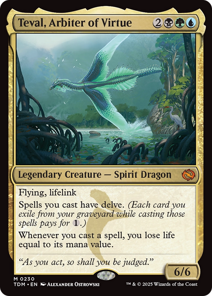 Teval, Arbiter of Virtue (TDM-230) - Tarkir: Dragonstorm Foil