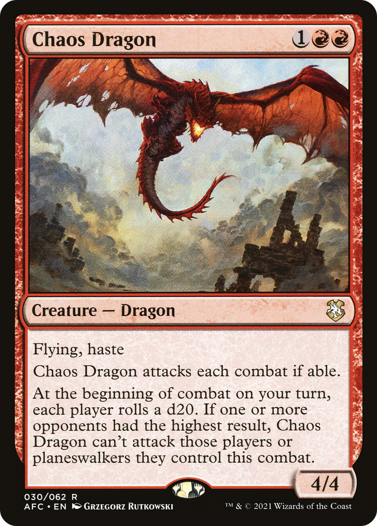 Chaos Dragon (AFC-030) - Adventures in the Forgotten Realms Commander