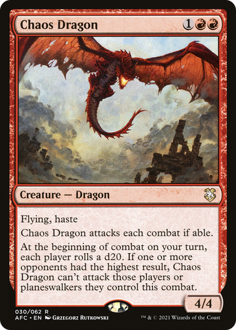 Chaos Dragon (AFC-030) - Adventures in the Forgotten Realms Commander