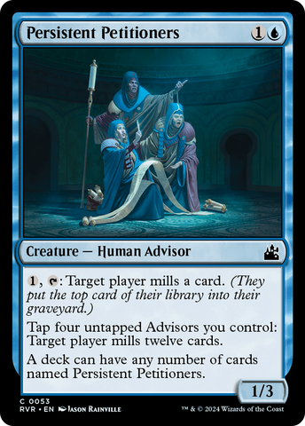 Persistent Petitioners (RVR-053)  Foil - Ravnica Remastered