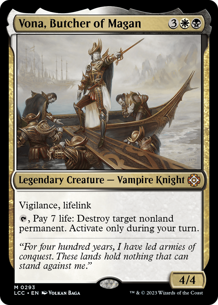 Vona, Butcher of Magan (LCC-293)  - The Lost Caverns of Ixalan Commander
