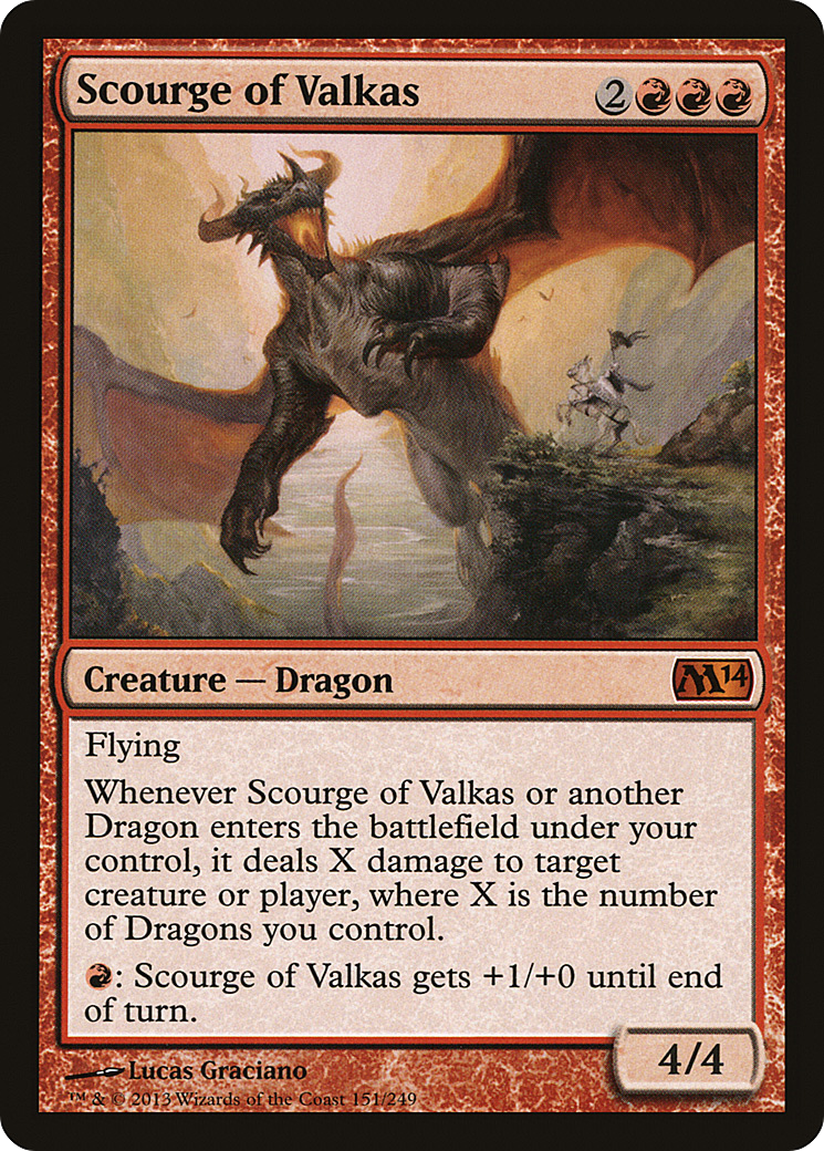 Scourge of Valkas (M14-151)  Foil - Magic 2014