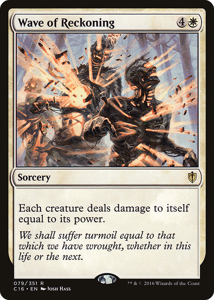 Wave of Reckoning (C16-079)  - Commander 2016