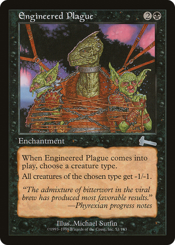 Engineered Plague (ULG-051)  Foil - Urza's Legacy