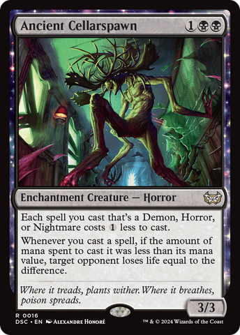 Ancient Cellarspawn (DSC-016)  - Duskmourn: House of Horror Commander: (enchantment)