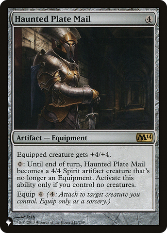 Haunted Plate Mail (LIST-M14-212)  - The List