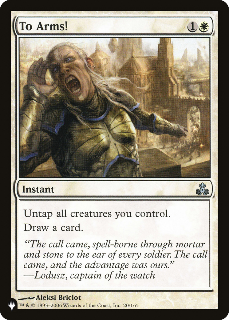 To Arms! (LIST-GPT-20)  - The List