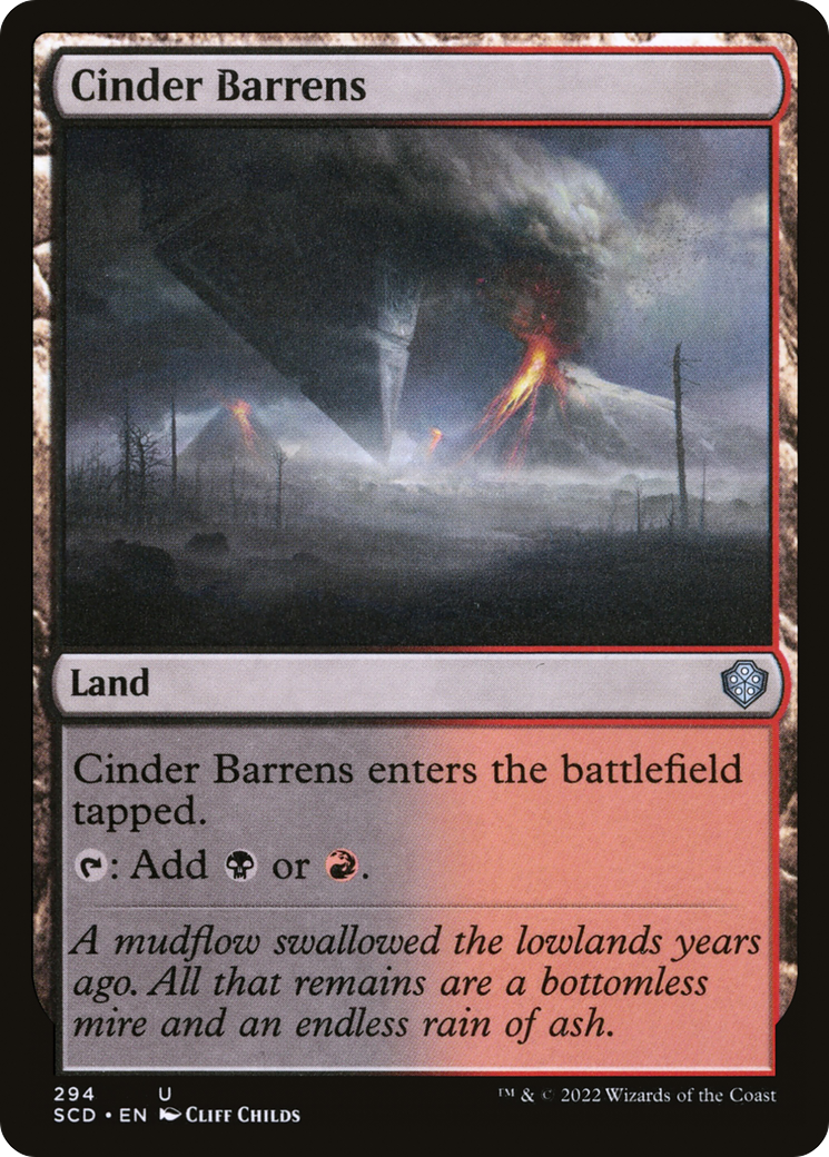 Cinder Barrens (SCD-294)  - Starter Commander Decks