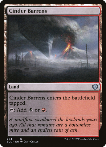 Cinder Barrens (SCD-294)  - Starter Commander Decks