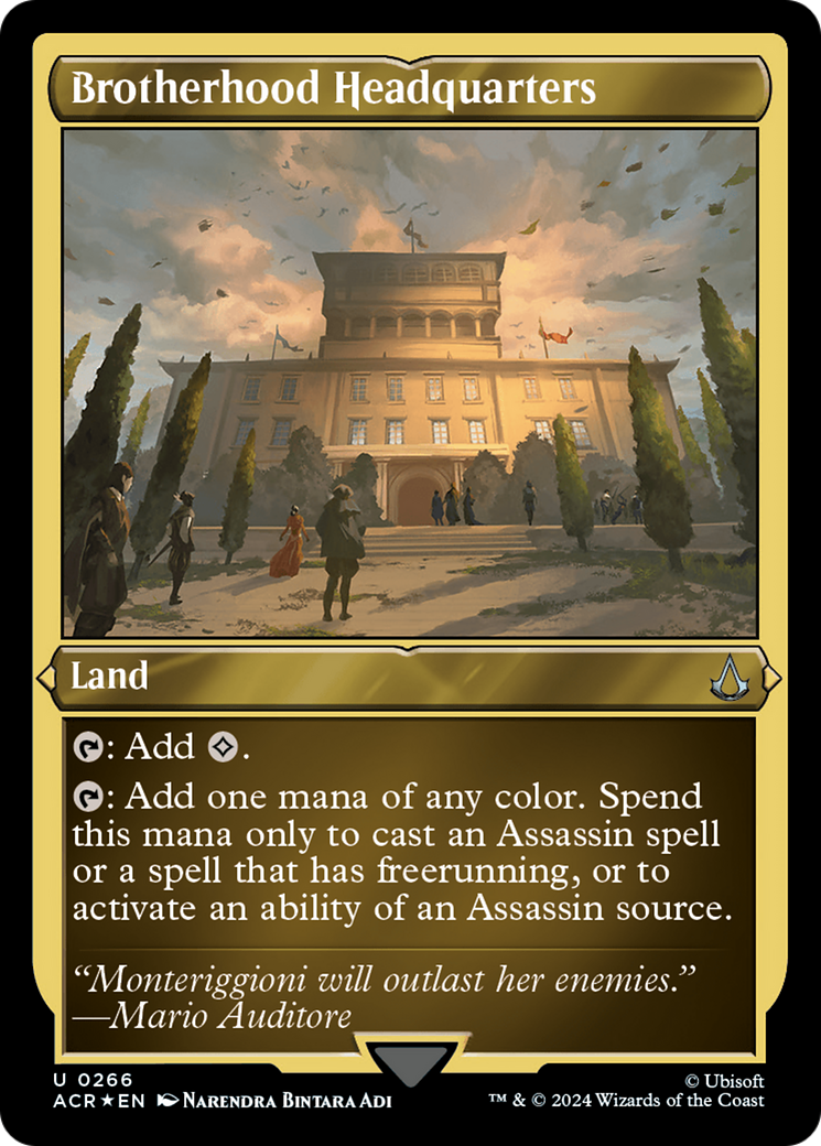 Brotherhood Headquarters (ACR-266)  Etched Foil - Assassin's Creed
