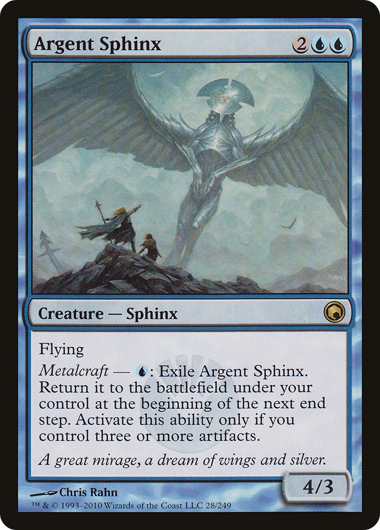 Argent Sphinx (SOM-028)  - Scars of Mirrodin