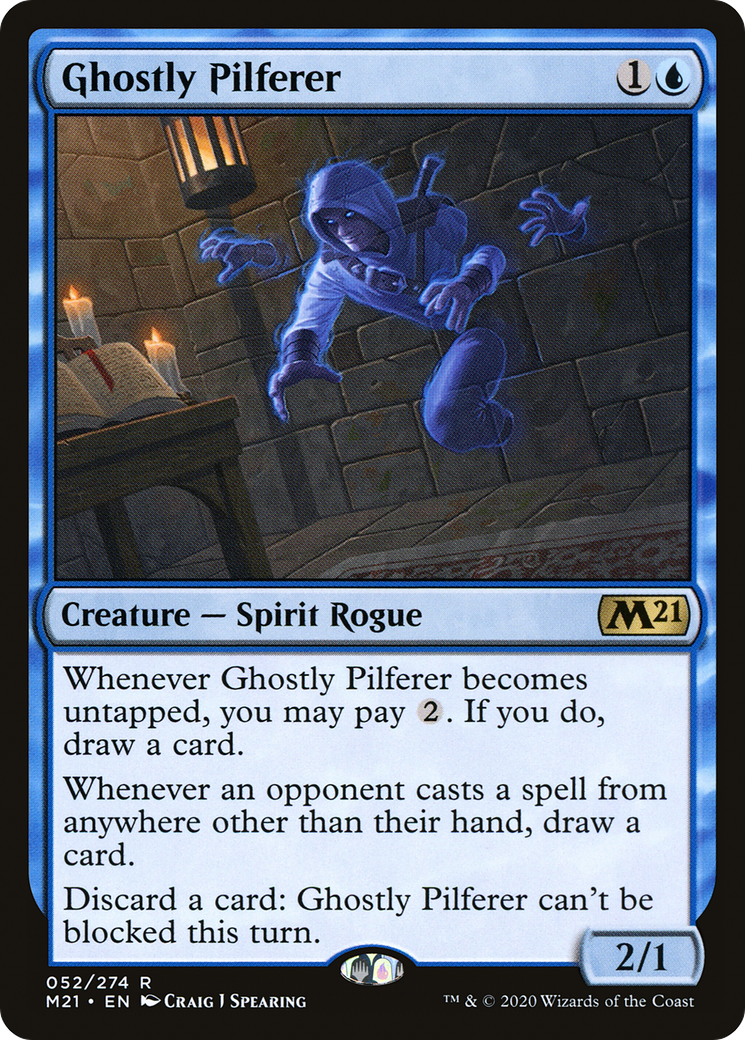 Ghostly Pilferer (M21-052)  - Core Set 2021