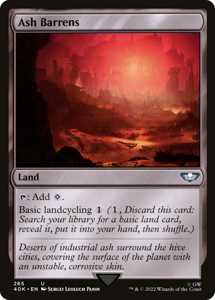 Ash Barrens (40K-265)  - Warhammer 40,000 Commander