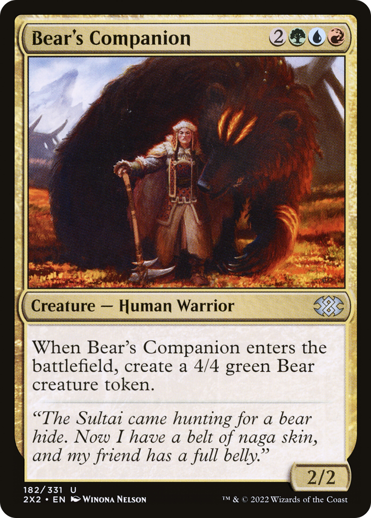 Bear's Companion (2X2-182)  - Double Masters 2022