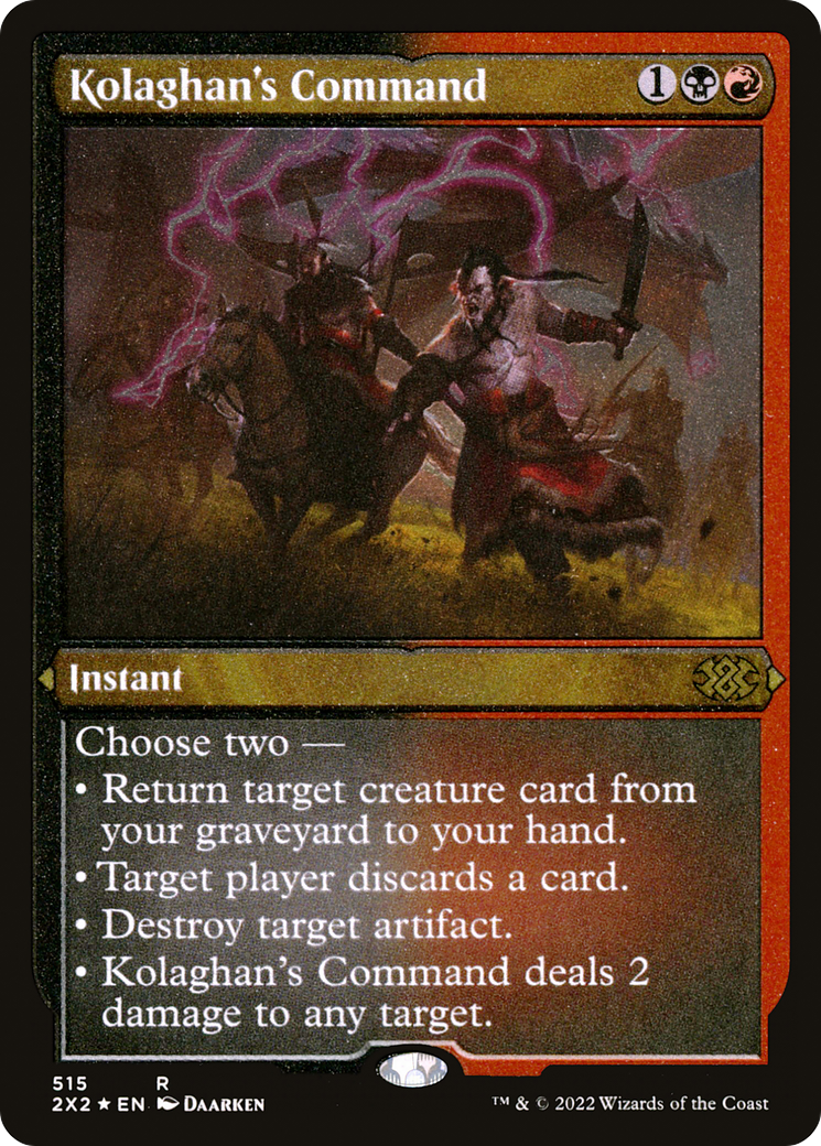 Kolaghan's Command (Foil Etched) (2X2-515)  Foil - Double Masters 2022