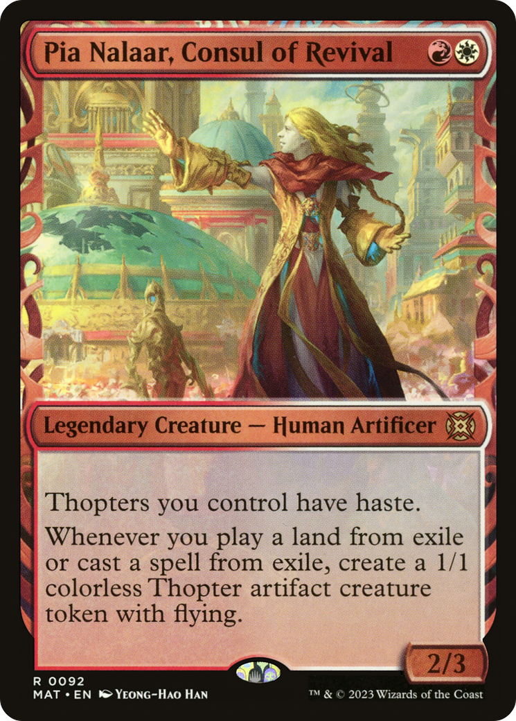 Pia Nalaar, Consul of Revival (Showcase) (MAT-092)  Foil - March of the Machine: The Aftermath: (Showcase)