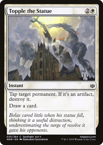 Topple the Statue (WAR-035)  Foil - War of the Spark