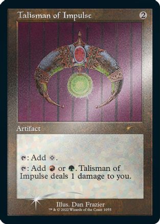 Talisman of Impulse (Retro Frame) (Foil Etched) (SLD-1055) - Secret Lair Drop Series Foil