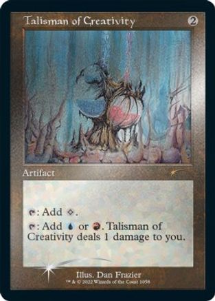 Talisman of Creativity (Retro Frame) (Foil Etched) (SLD-1058) - Secret Lair Drop Series Foil