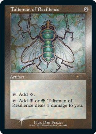 Talisman of Resilience (Retro Frame) (Foil Etched) (SLD-1059)  Foil - Secret Lair Drop Series