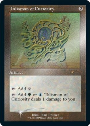 Talisman of Curiosity (Retro Frame) (Foil Etched) (SLD-1061)  Foil - Secret Lair Drop Series