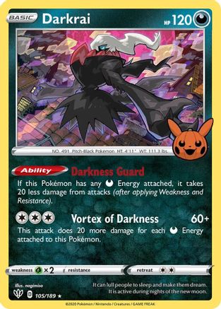 Darkrai 105 - Holofoil Trick or Trade BOOster Bundle