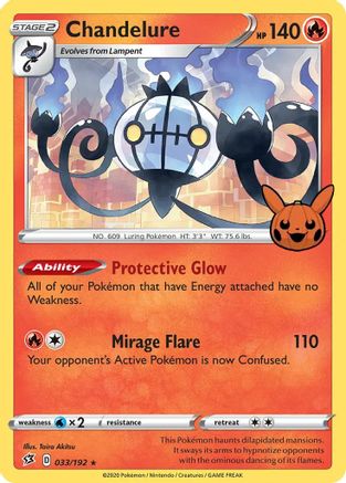 Chandelure 033 - Holofoil Trick or Trade BOOster Bundle