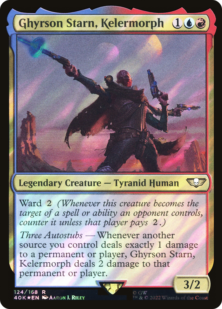 Ghyrson Starn, Kelermorph (Surge Foil) (40K-124★) - Warhammer 40,000 Commander Foil