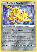 Radiant Steelix 124/196  - Holofoil SWSH11 Lost Origin - Radiant Rare
