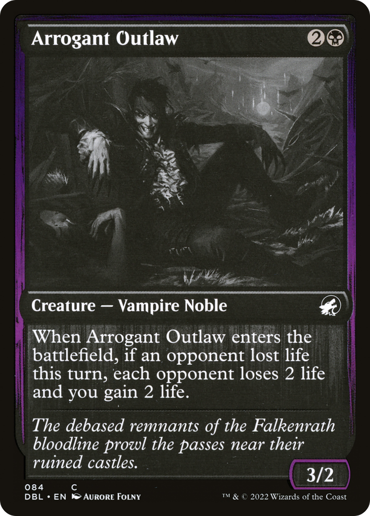 Arrogant Outlaw (DBL-084)  Foil - Innistrad: Double Feature