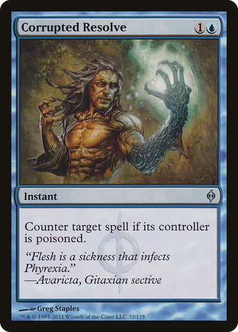 Corrupted Resolve (NPH-032)  Foil - New Phyrexia