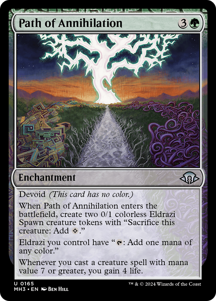 Path of Annihilation (MH3-165) - Modern Horizons 3: (devoid) Foil