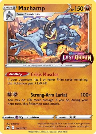 Machamp SWSH243  - Holofoil SWSH Sword & Shield Promo Cards - Promo