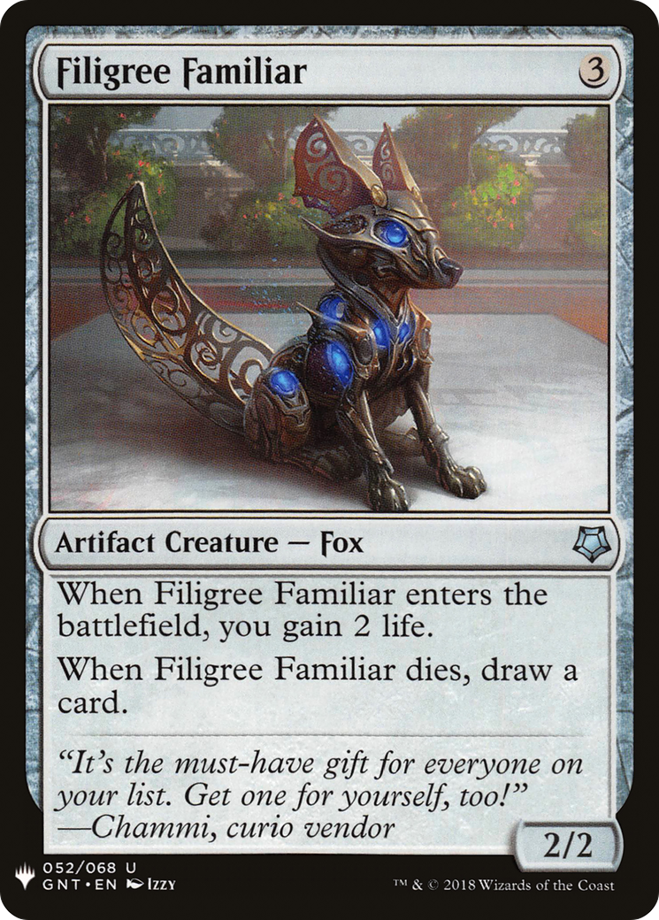 Filigree Familiar (LIST-GNT-52)  - The List