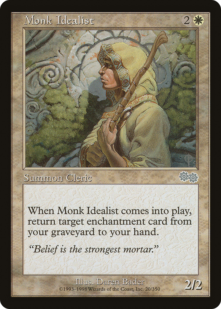 Monk Idealist (USG-020)  - Urza's Saga