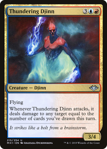 Thundering Djinn (MH1-215)  - Modern Horizons