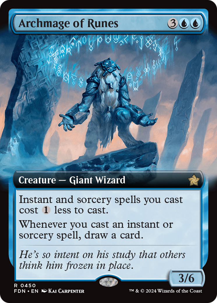 Archmage of Runes (FDN-450)  - Foundations: (Extended Art)