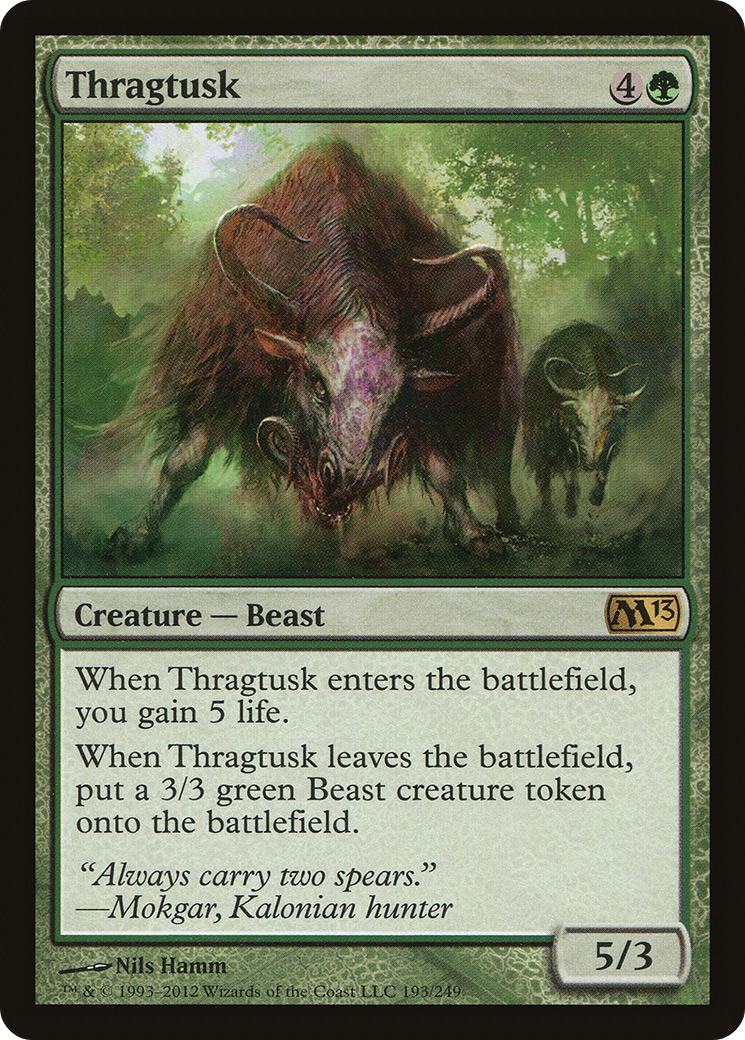 Thragtusk (M13-193)  Foil - Magic 2013